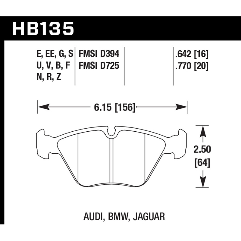Hawk | DTC-60 Disc Brake Pad - BMW 1990-2005