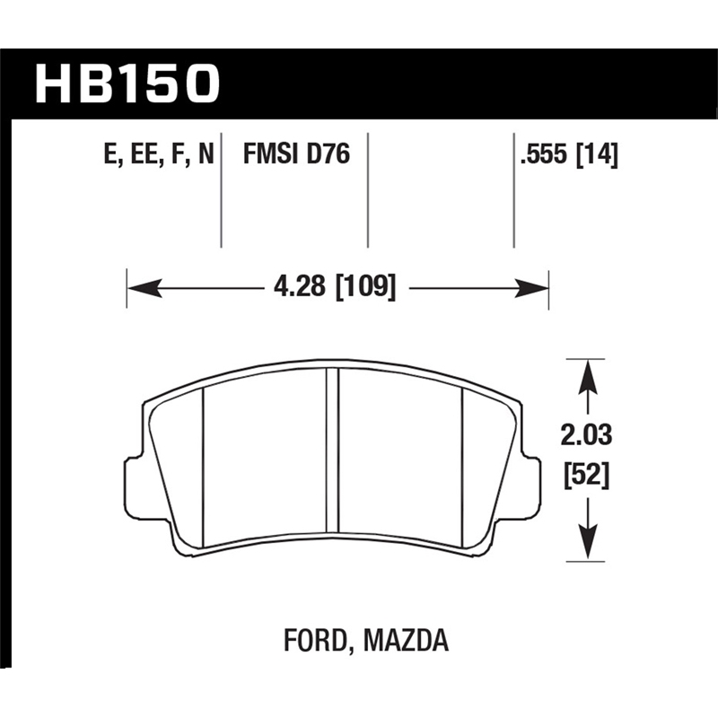 Hawk | Blue 9012 Disc Brake Pad - RX-7 1.1L 1979-1985
