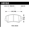 Hawk | HPS Disc Brake Pad - RX-7 1.1L 1979-1985