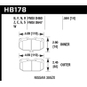 Hawk | HPS Disc Brake Pad - 300ZX / Skyline R32 GT-R 3.0L / 2.6T 1989-1996