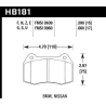 Hawk | HPS Disc Brake Pad - 840Ci / 850Ci / 550 Maranello / Skyline 1994-2002