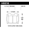 Hawk | HPS Disc Brake Pad - Supra Twin Turbo 3.0T 1993-1998