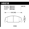 Hawk | HPS Disc Brake Pad - Civic / Civic del Sol / CRX 1.5L / 1.6L 1988-2000