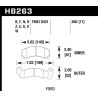 Hawk | HPS Disc Brake Pad - Mustang GT / LX 4.9L 1987-1993