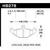 Hawk | HPS Disc Brake Pad - Viper 8.0L 1992-2000