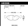 Hawk | HP Plus Disc Brake Pad - BMW 1.8L / 2.5L 1990-1991