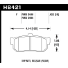 Hawk | HPS Disc Brake Pad - G20 / Altima SE 2.0L / 2.4L 2000-2001