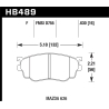 Hawk | HPS Disc Brake Pad - Protege Mazdaspeed 2.0T 2003