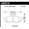 Hawk | HPS 5.0 Disc Brake Pad - GTO Base 5.7L / 6.0L 2004-2006
