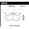 Hawk | HPS Disc Brake Pad - Optra Base / LS 2.0L 2004