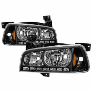 Xtune | Crystal Headlights - 1PC LED - Black Xtune Projector Headlight