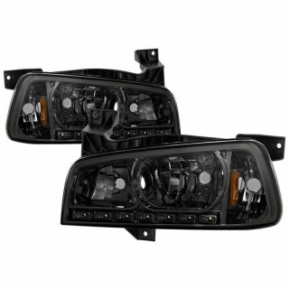 Xtune | Crystal Headlights - 1PC LED - Smoke Xtune Projector Headlight