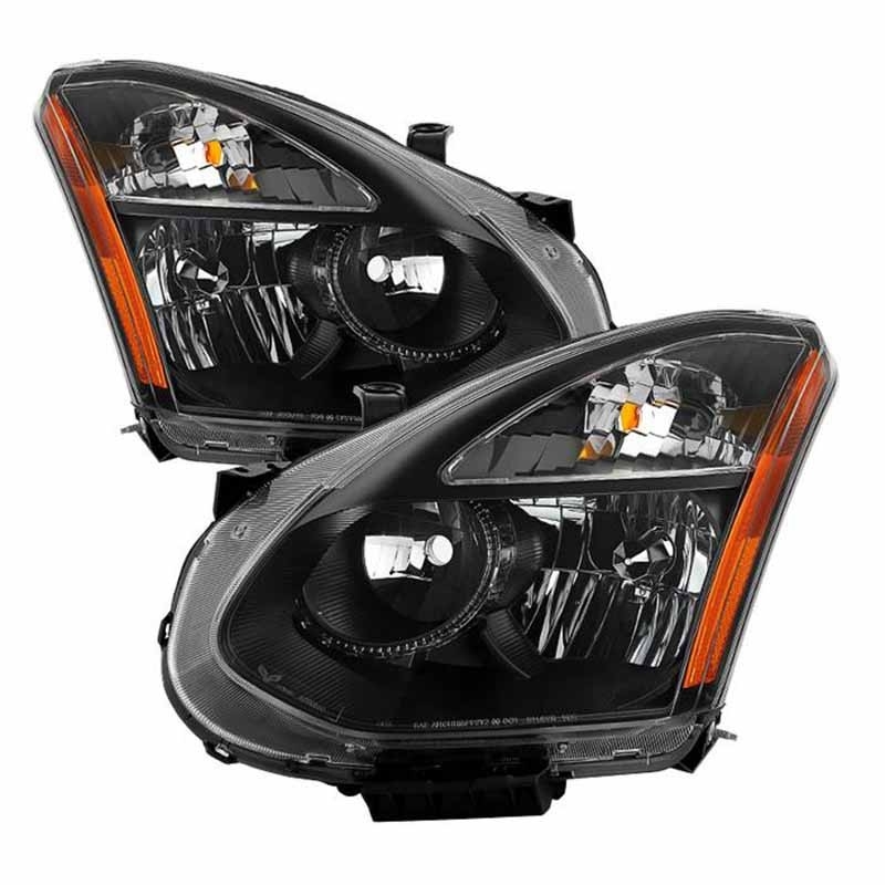 Xtune | Crystal Headlights - HALO - OEM Style - Black Xtune Projector Headlight