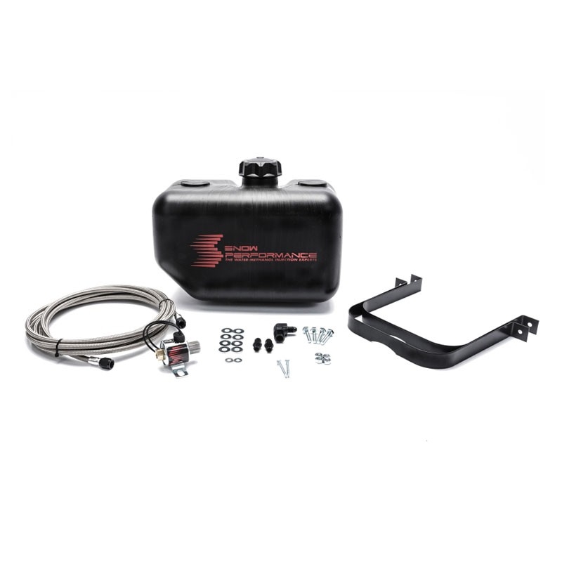 Snow Performance | 2.5 Gal. Water-Methanol Tank Upgrade Braided Stainless Line  Snow Performance Fuel System