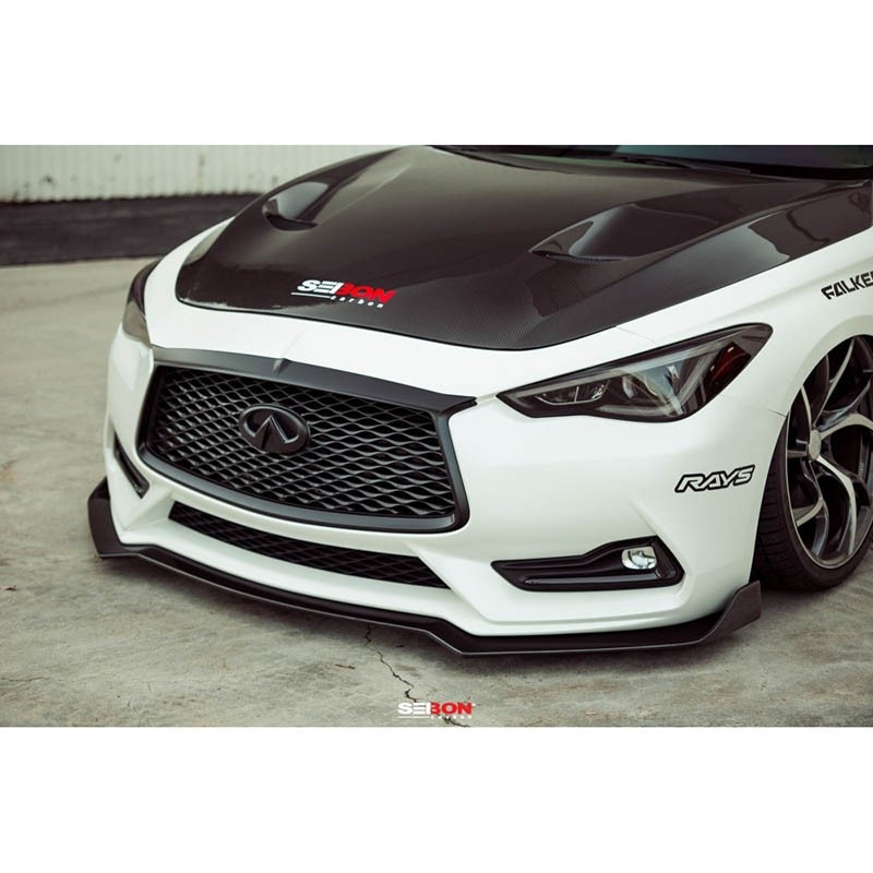 SEIBON Carbon | FRONT LIP - Q60 2017-2021 SEIBON Carbon Body Kits