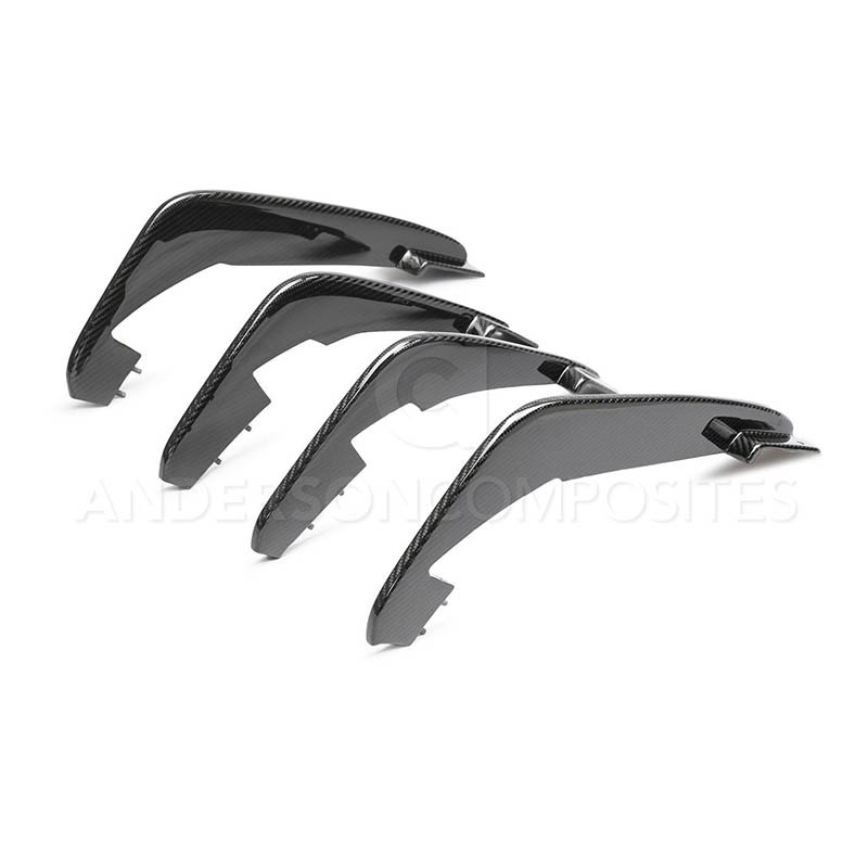 Anderson Composites | REAR DIFFUSER FINS - CORVETTE C8 STINGRAY 2020-2022 Anderson Composites Body Kits