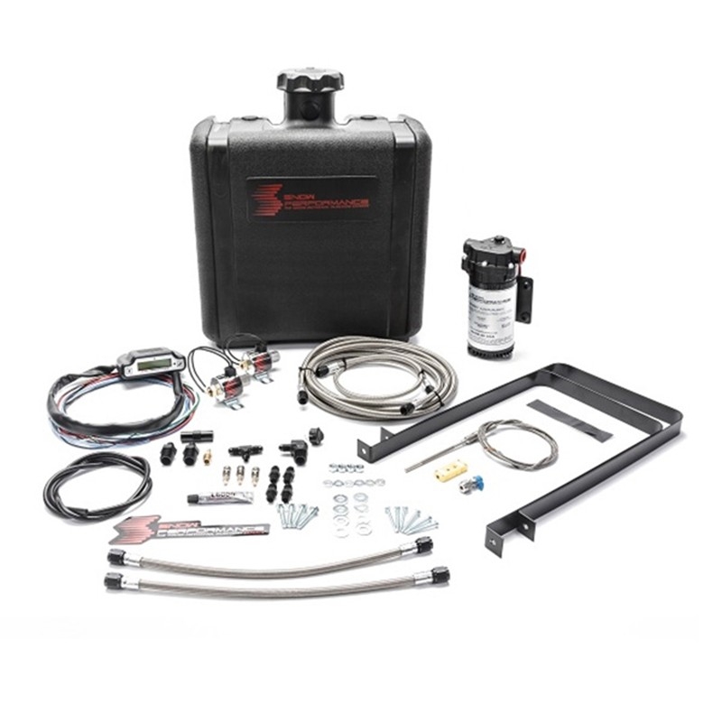 Snow Performance | Stage 3 Turbo DIESEL Boost Cooler Water-Meth Injection Kit ( Braided Stainless line 4AN fitting ) Universa...