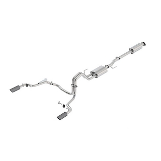 Ford Performance | 2015-20 F-150 5.0 SPORT EXHAUST SYS- REAR EXIT-CF TIP Ford Performance Cat-Back Exhausts