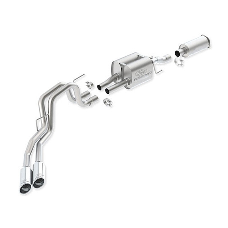 Ford Performance | 2011-14 F-150 RAPTOR 6.2 TOUR EXHAUST SYS- CHR TIP Ford Performance Cat-Back Exhausts