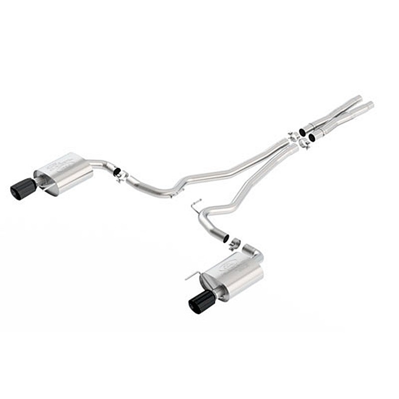 Ford Performance | 2015-2017 MUSTANG 5.0 TOURING EXHAUST SYSTEM - BLACK T Ford Performance Cat-Back Exhausts