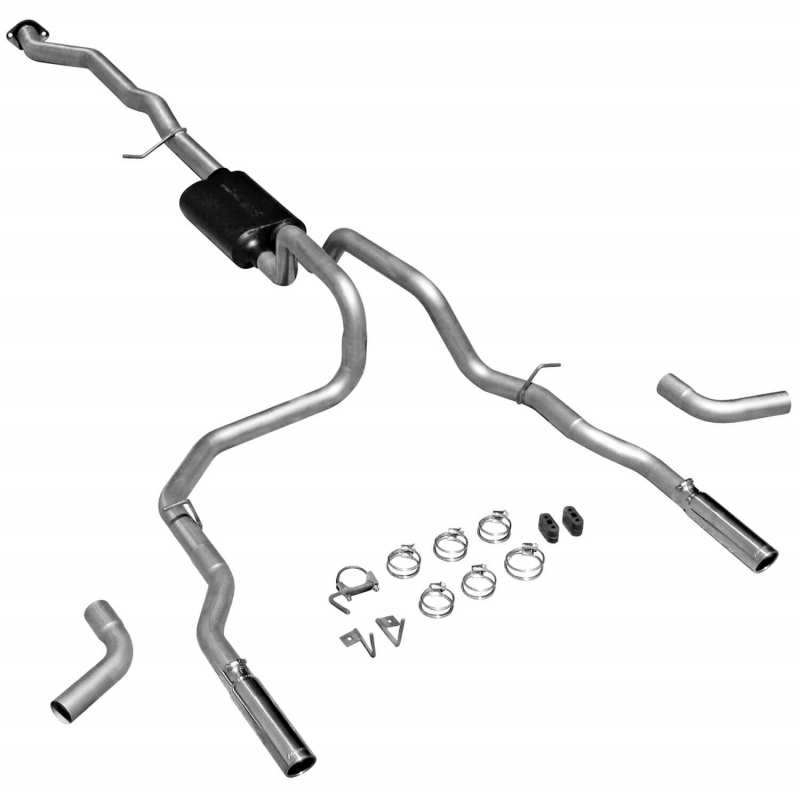 Flowmaster | American Thunder Cat-Back Exhausts - Silverado 1500 / Sierra 1500 4.8L / 5.3L 2000-2007 Flowmaster Cat-Back Exha...
