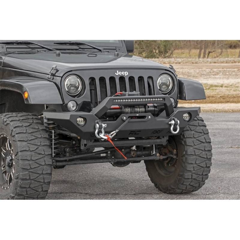 Rough Country | Bumper- Front - Gladiator / Wrangler (4xe) / Wrangler (JK) / Wrangler (JL) 2007-2022 Rough Country Off-Road B...