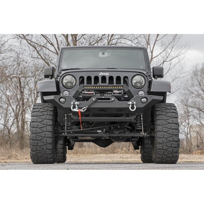 Rough Country | Bumper- Front - Gladiator / Wrangler (4xe) / Wrangler (JK) / Wrangler (JL) 2007-2022 Rough Country Off-Road B...