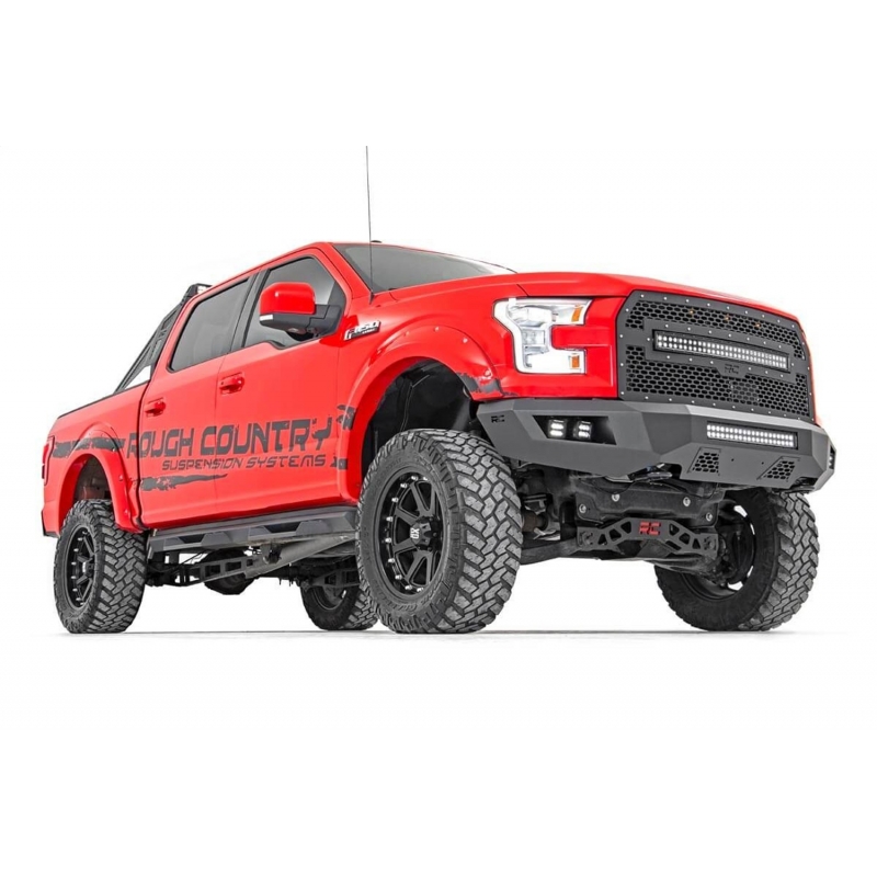 Rough Country | Bumper- Front - F-150 2.7T / 3.5L / 5.0L 2015-2017 Rough Country Off-Road Bumpers