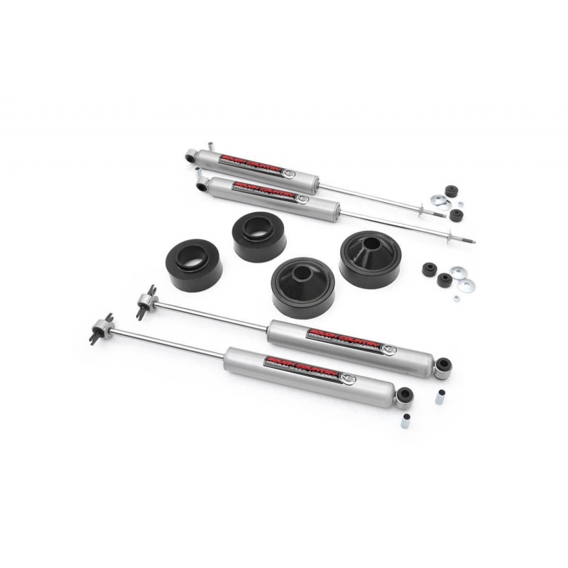 Rough Country | Lift Kit-Suspension w/Shock - Wrangler (JK) 3.8L / 3.6L 2007-2018 Rough Country Lift Kits