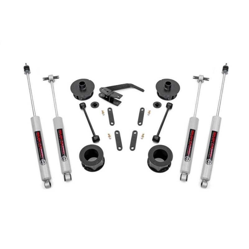 Rough Country | Lift Kit-Suspension w/Shock - Wrangler (JK) 3.8L / 3.6L 2007-2018 Rough Country Lift Kits