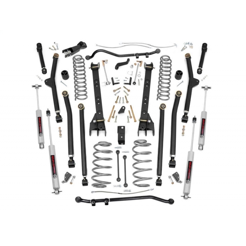 Rough Country | Lift Kit-Suspension w/Shock - Wrangler 2.4L / 2.5L / 4.0L 1997-2004 Rough Country Lift Kits