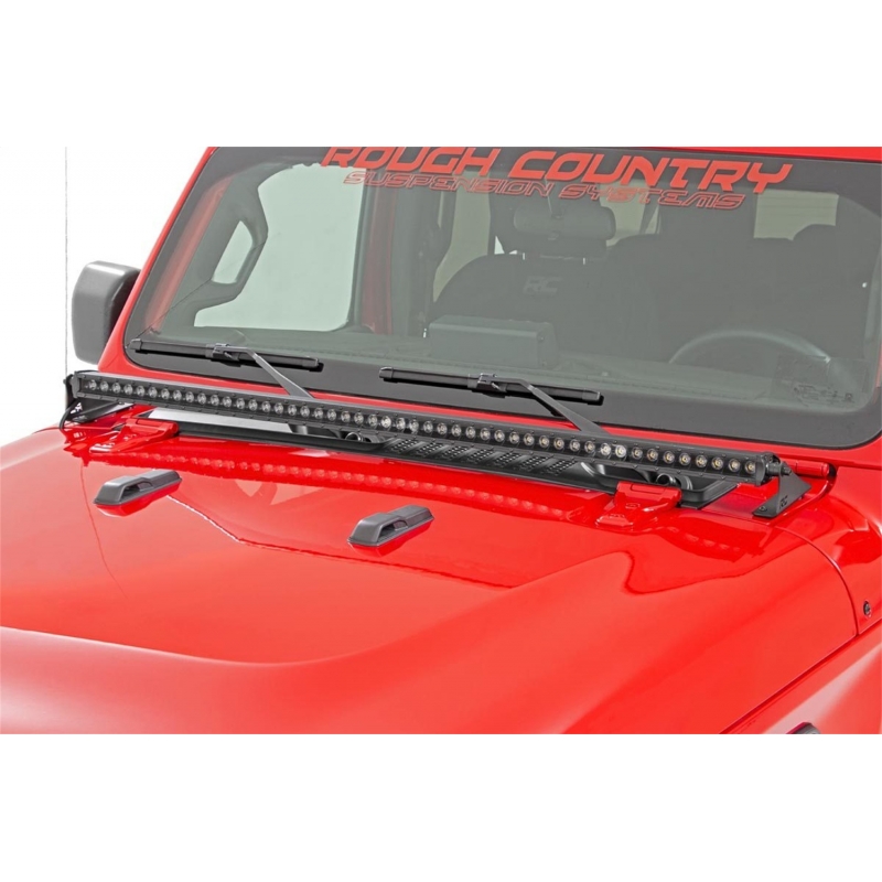 Rough Country | LED Light Bar - Gladiator / Wrangler (JL) 2018-2022 Rough Country Lumières Off-Road