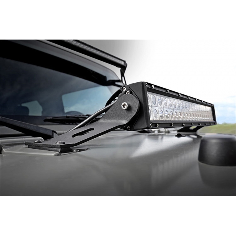 Rough Country | LED Light Bar Mount - Wrangler (JK) 3.8L / 3.6L 2007-2016 Rough Country Lumières Off-Road