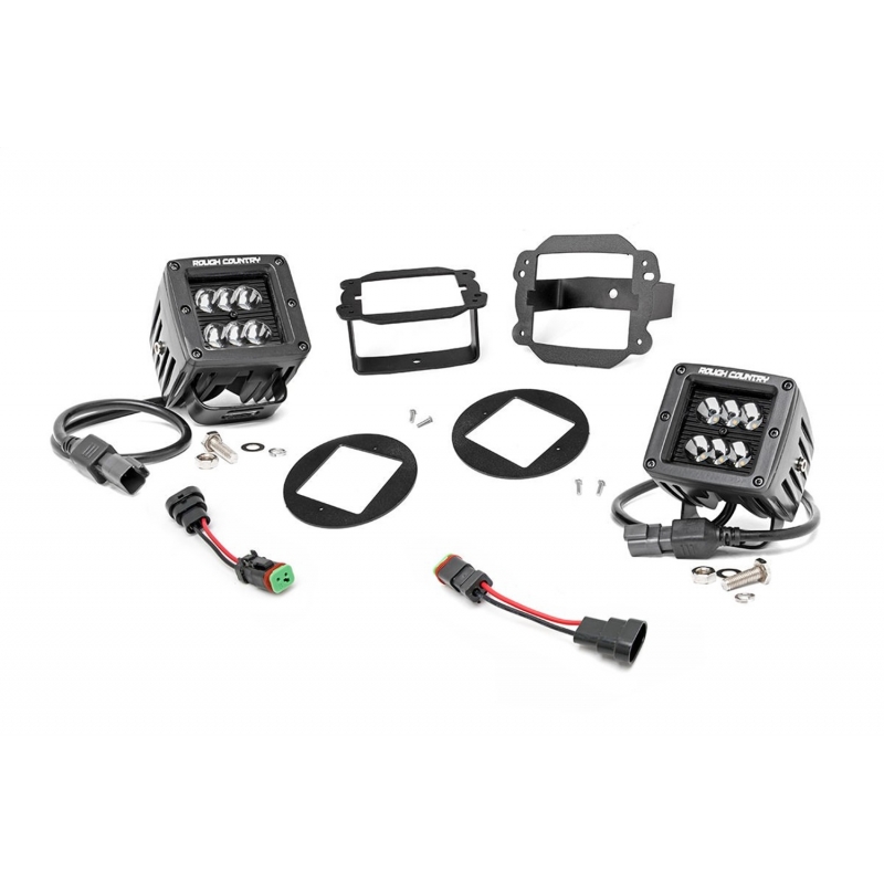 Rough Country | Fog Light - Wrangler (JK) 3.8L 2007-2009 Rough Country Off-Road Lights