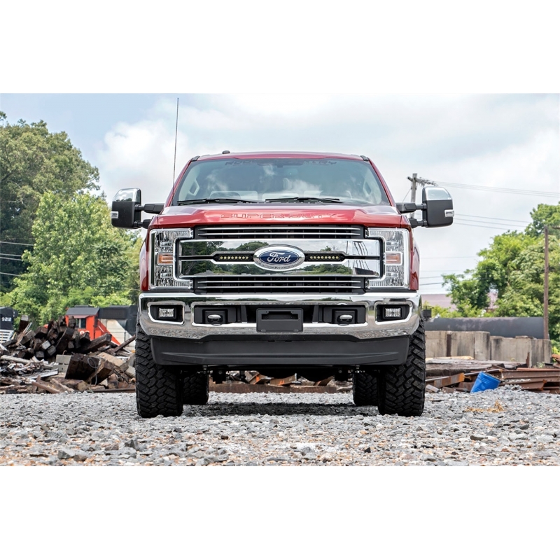 Rough Country | LED Light Bar - F-250 / F-350 6.2L / 6.7L 2017-2019 Rough Country Off-Road Lights