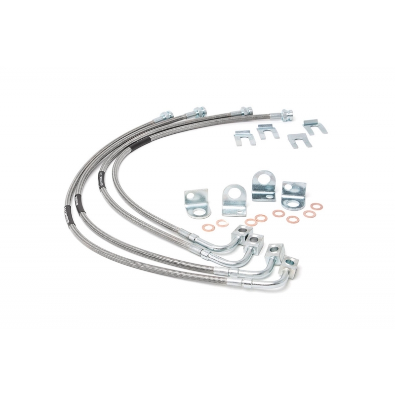 Rough Country | Brake Hydraulic Line Kit - Wrangler (JK) 3.8L / 3.6L 2007-2017 Rough Country Lignes a Freins