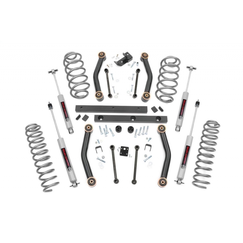 Rough Country | Lift Kit-Suspension w/Shock - Wrangler 4.0L / 2.5L 1997-2002 Rough Country Lift Kits