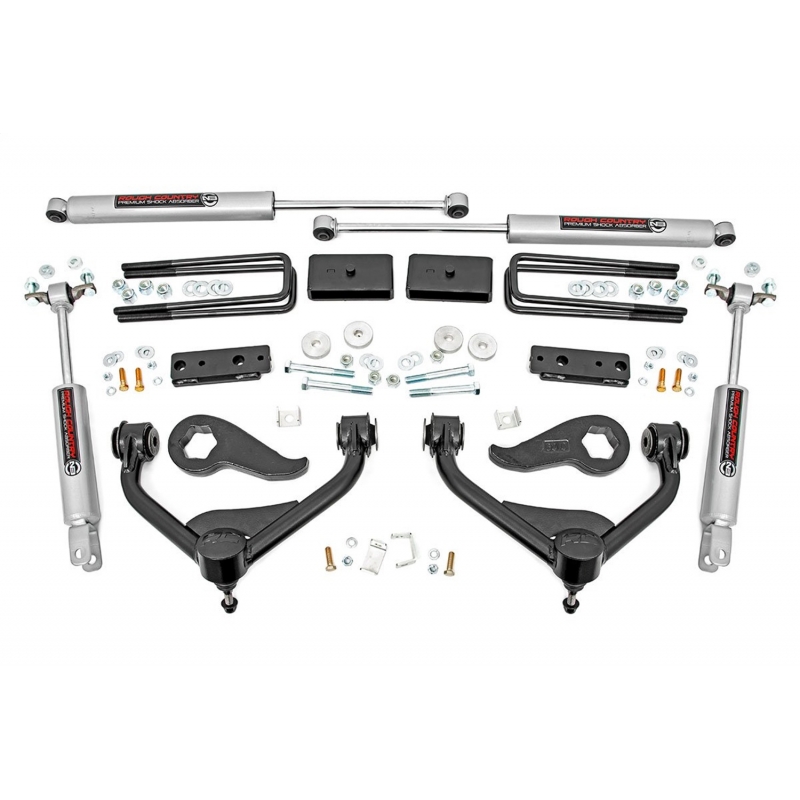 Rough Country | Lift Kit-Suspension w/Shock - Silverado / Sierra 2500 HD 6.6L 2020-2022 Rough Country Lift Kits