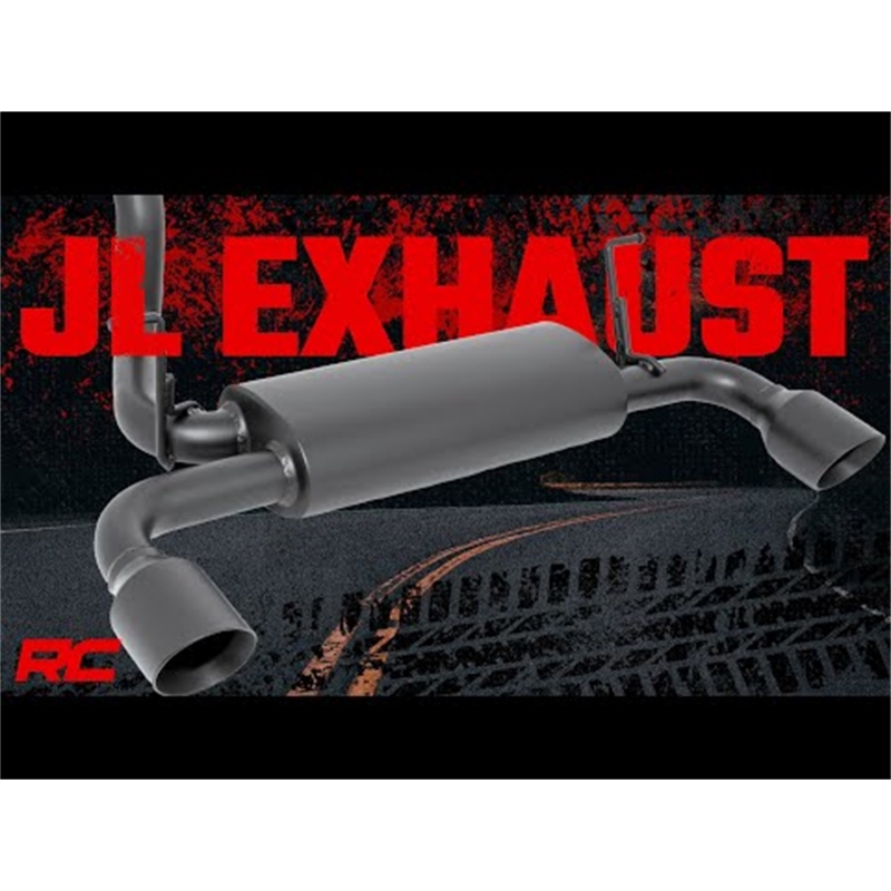 Rough Country | Exhaust System Kit - Wrangler (4xe) / Wrangler (JL) 2018-2022 Rough Country Cat-Back Exhausts