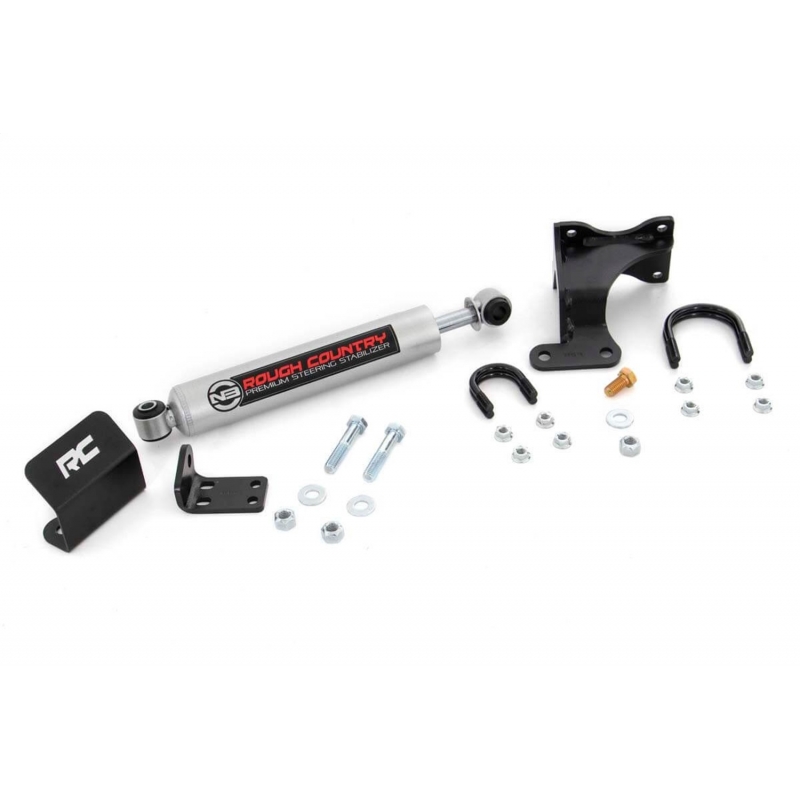 Rough Country | Steering Damper - Wrangler (JK) 3.8L / 3.6L 2007-2018 Rough Country Steering Dampers