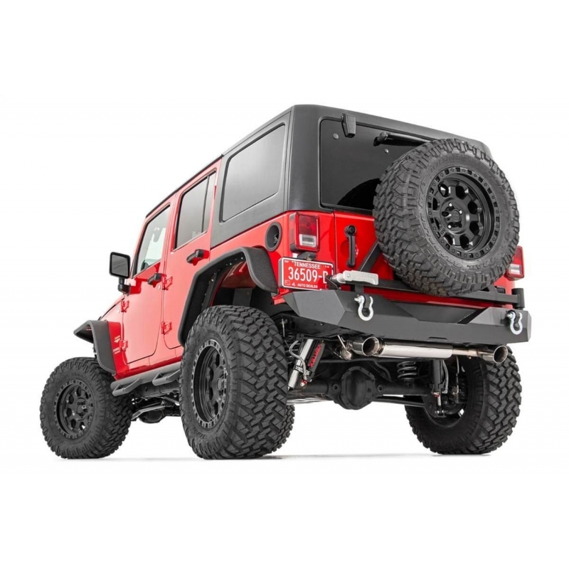 Rough Country | Bumper- Rear - Wrangler (JK) / Wrangler (JL) 3.6L / 3.8L 2007-2018 Rough Country Off-Road Bumpers