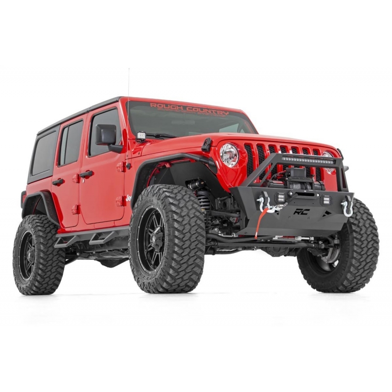 Rough Country | Bumper- Front - Gladiator / Wrangler (4xe) / Wrangler (JL) 2018-2022 Rough Country Off-Road Bumpers