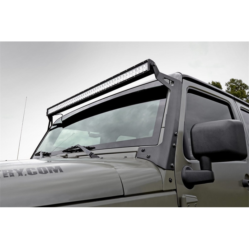 Rough Country | LED Light Bar Mount - Wrangler (JK) 3.8L / 3.6L 2007-2018 Rough Country Lumières Off-Road