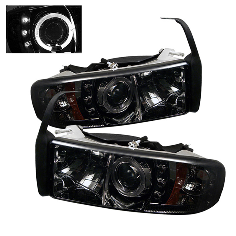 Spyder | Halo LED Projector Headlights - Ram 1500 / 2500 / 3500 1994-2002