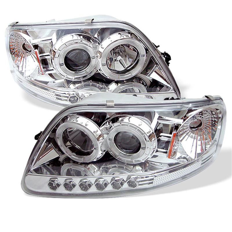 Spyder | Halo LED Projector Headlights - Expedition / F-150 2000-2003 SPYDER Headlights