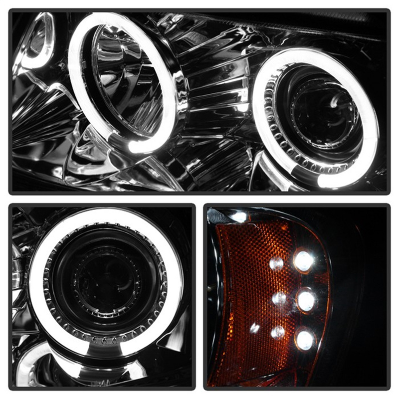 Spyder | Halo LED Projector Headlights - Grand Cherokee 4.0L / 4.7L 1999-2004 SPYDER Headlights