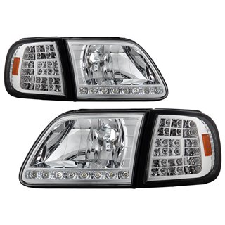 xtune | Crystal Headlights - Expedition / F-150 2000-2003