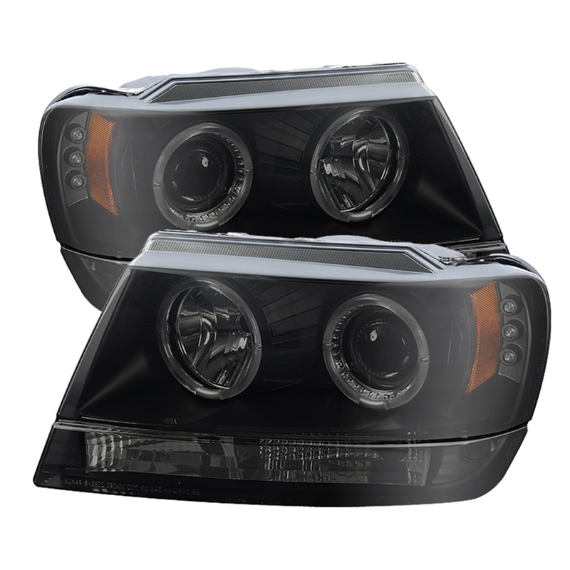 Spyder | Halo LED Projector Headlights - Grand Cherokee 4.0L / 4.7L 1999-2004 SPYDER Headlights
