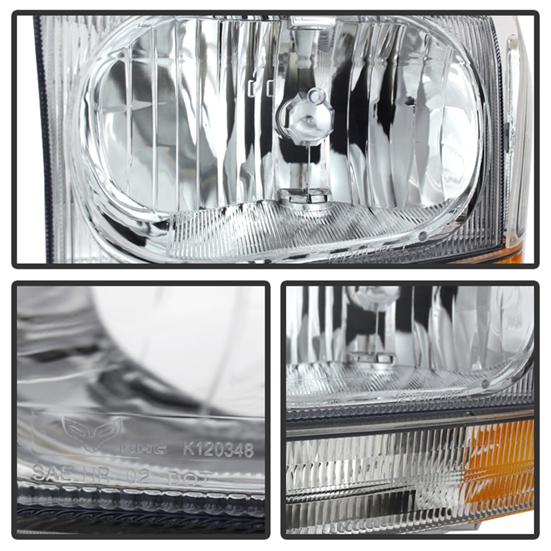 xtune | Crystal Headlights/Bumper Lights - Excursion / F-250 / F-350 2000-2004