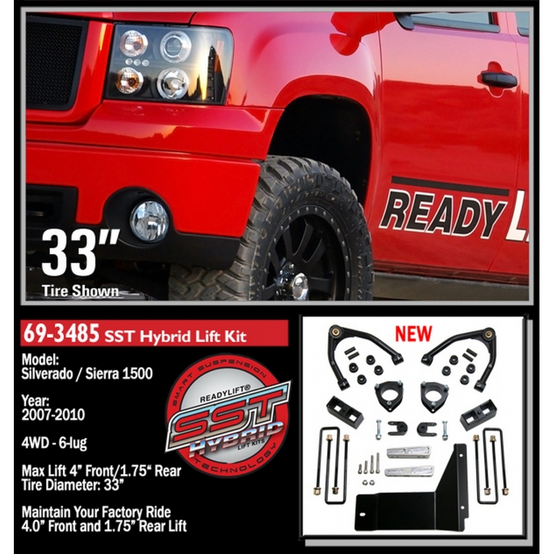 ReadyLIFT | SST® Lift Kit - Silverado / Sierra 1500 2007-2013 ReadyLIFT Lift Kits